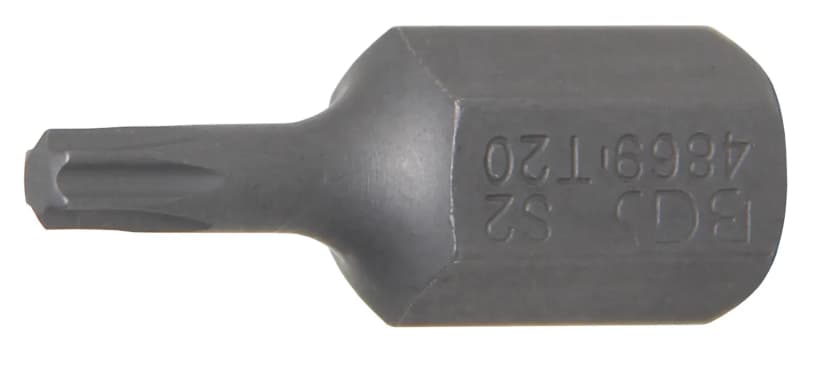 Bit, dolžina 30 mm, pogon 10 mm (3/8"), T-profil (za Torx) T20
