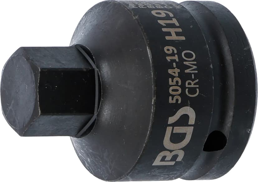 Udarni nasadni ključ z bitom, dolžina 55 mm, pogon 20 mm (3/4"), notranji šestrob 19 mm