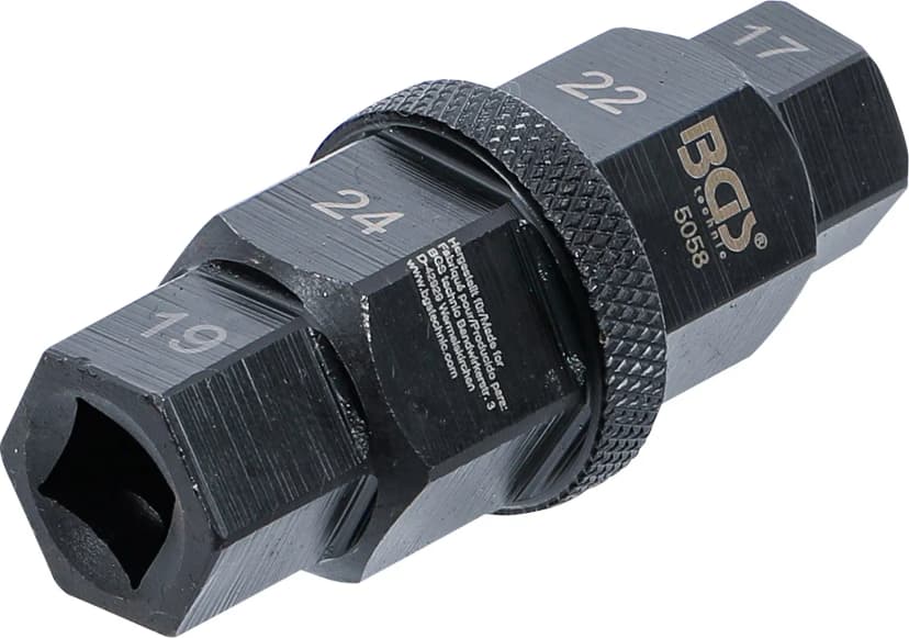Posebni nasadni ključ za motorna kolesa, 10 mm (3/8"), 17 - 19 - 22 - 24 mm