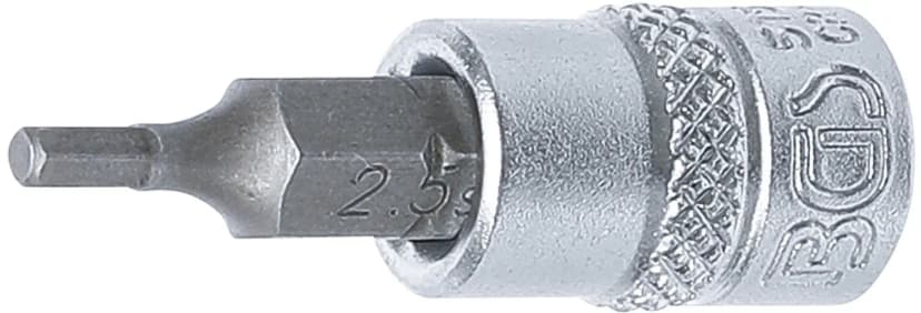 Nasadni ključ z bitom, pogon 6.3 mm (1/4"), notranji šestrob 2.5 mm