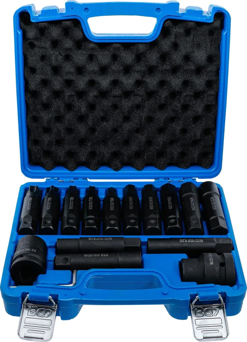 Set bitov za tovornjake, 20 mm (3/4") + 25 mm (1"), 16-delni