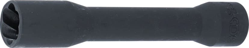 Spiralni nasadni ključ (spiralni profil) / izvlekač vijakov, globok, pogon 12.5 mm (1/2"), 19 mm