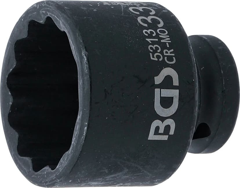 Udarni nasadni ključ, 12-robni, pogon 12.5 mm (1/2"), 33 mm