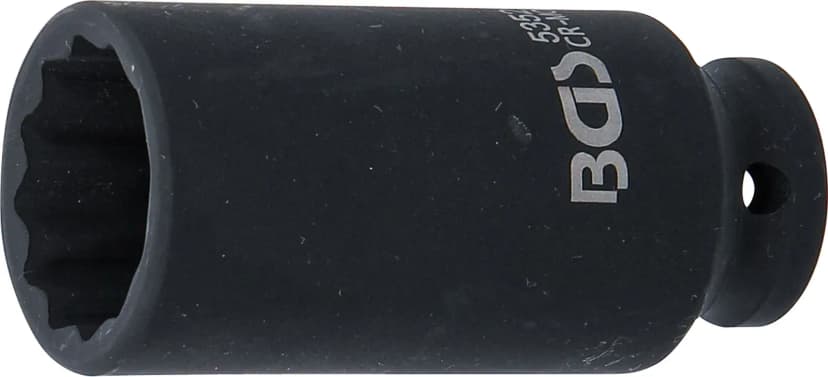 Udarni nasadni ključ, 12-robni, globok, pogon 12.5 mm (1/2"), 28 mm