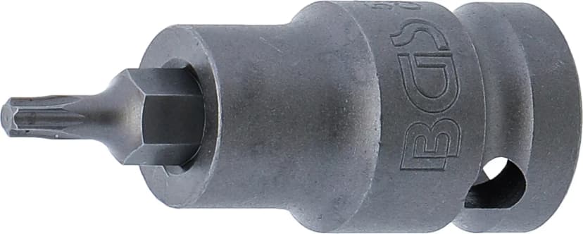 Udarni nasadni ključ z bitom, dolžina 55 mm, pogon 12.5 mm (1/2"), T-profil (za Torx) T20