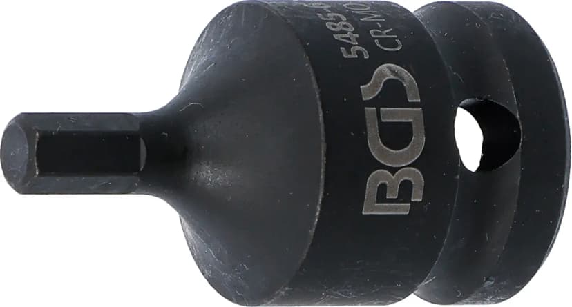 Udarni nasadni ključ z bitom, dolžina 42 mm, pogon 12.5 mm (1/2"), notranji šestrob 6 mm