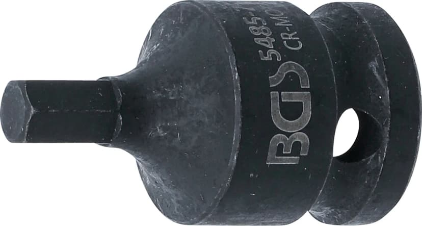 Udarni nasadni ključ z bitom, dolžina 42 mm, pogon 12.5 mm (1/2"), notranji šestrob 7 mm