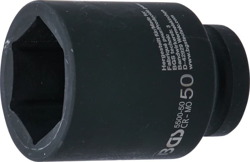 Udarni nasadni ključ, šestrobi, globok, pogon 25 mm (1"), 50 mm