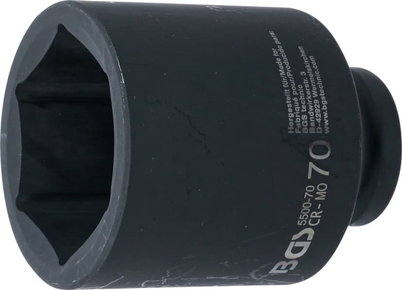 Udarni nasadni ključ, šestrobi, globok, pogon 25 mm (1"), 70 mm