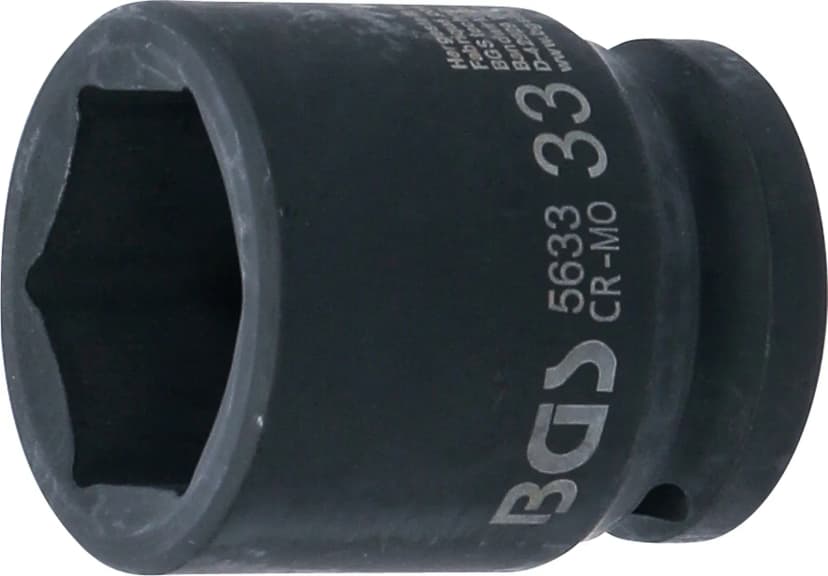 Udarni nasadni ključ, šestrobi, pogon 20 mm (3/4"), 33 mm