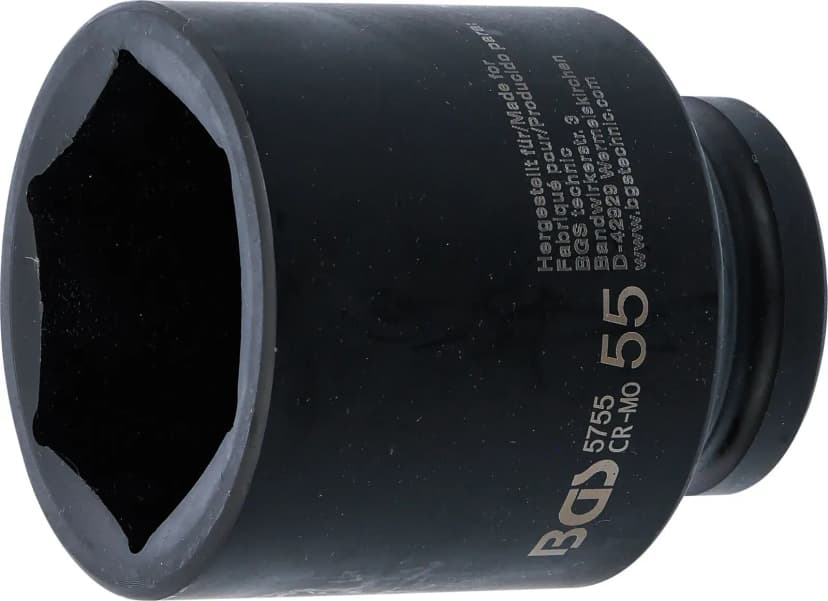 Udarni nasadni ključ, šestrobi, globok, pogon 20 mm (3/4"), 55 mm