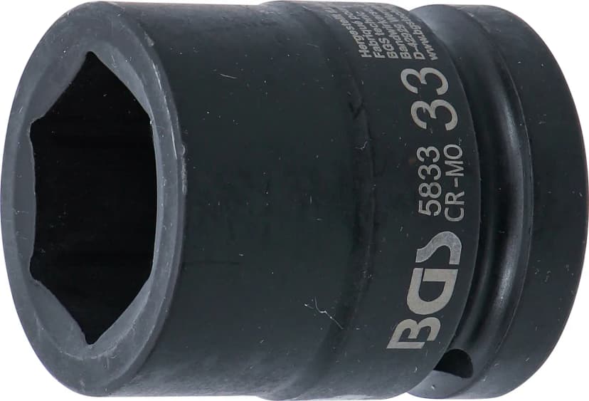 Udarni nasadni ključ, šestrobi, pogon 25 mm (1"), 33 mm