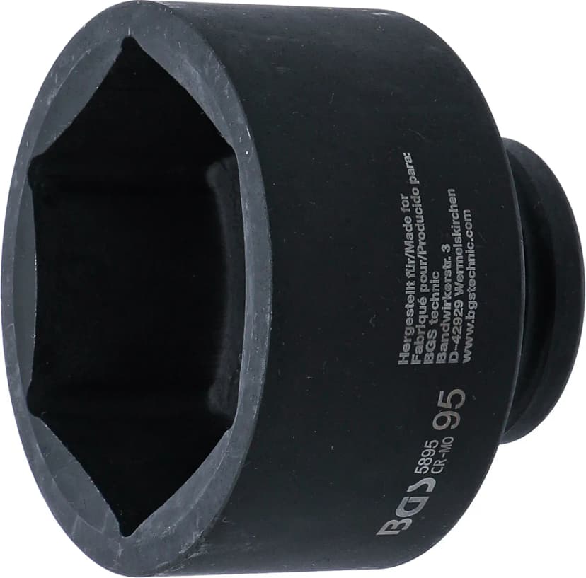 Udarni nasadni ključ, šestrobi, pogon 25 mm (1"), 95 mm