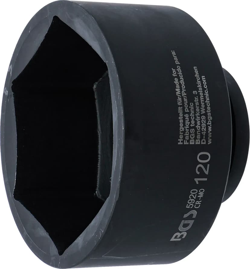 Udarni nasadni ključ, šestrobi, pogon 25 mm (1"), 120 mm