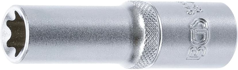 Nasadni ključ, E-profil, globok, pogon 12.5 mm (1/2"), E16