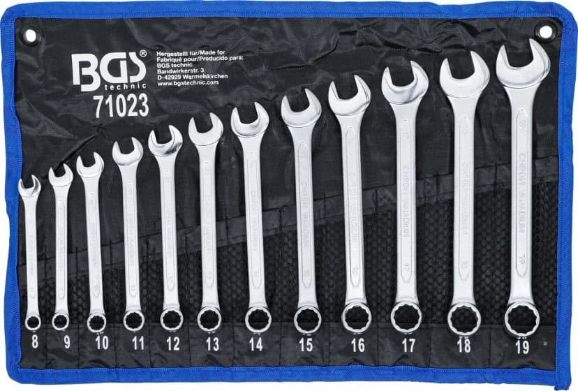 Set kombiniranih ključev, 8 - 19 mm, 12-delni