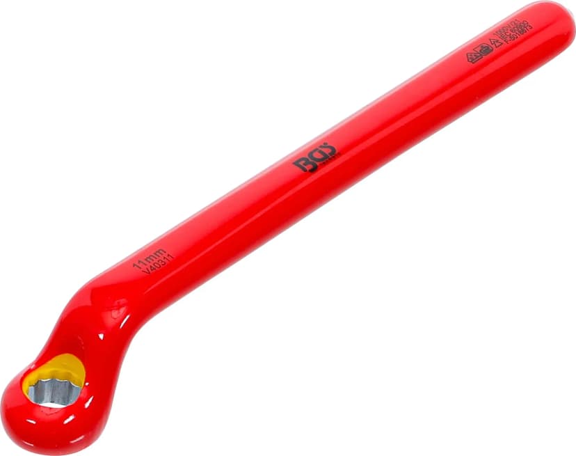 VDE enostranski obročni ključ, globoko zamaknjen konec, 11 mm