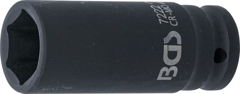 Udarni nasadni ključ, šestrobi, globok, pogon 12.5 mm (1/2"), 22 mm