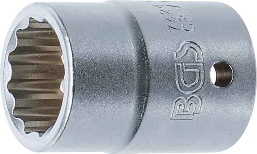 Nasadni ključ, 12-robni, pogon 20 mm (3/4"), 24 mm