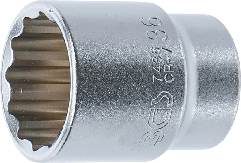 Nasadni ključ, 12-robni, pogon 20 mm (3/4"), 36 mm