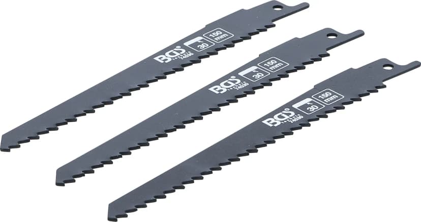 Set listov za sabljasto žago, za les, za BGS 7367, 3-delni