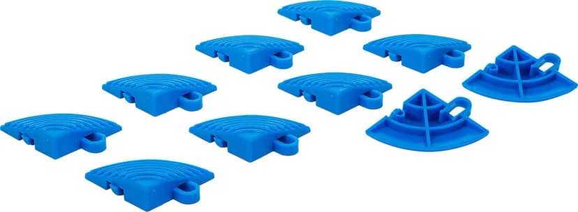 Set plastičnih ploščic - kotni element, sistem Click, 57 x 57 x 18 mm, 10-pcs.