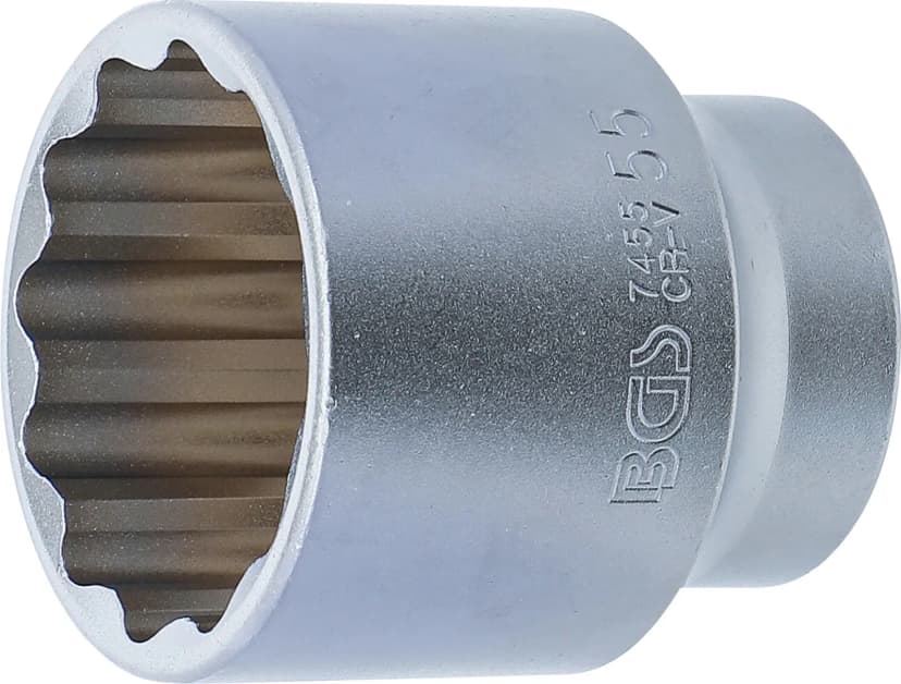 Nasadni ključ, 12-robni, pogon 20 mm (3/4"), 55 mm