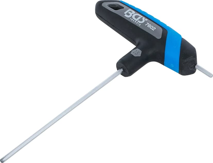Izvijač s T-ročajem, notranji šestrob, 2.5 mm