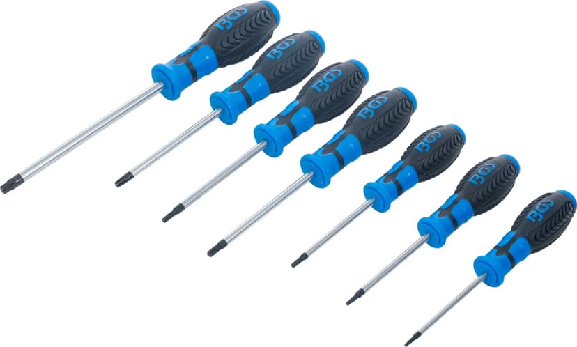 Set izvijačev, T-profil (za Torx) T10 - T40, 7-delni
