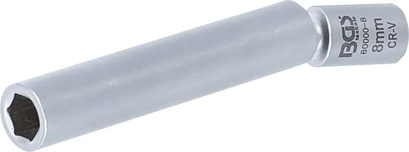 Zglobni nasadni ključ za grelne svečke in svečke, 6.3 mm (1/4"), 8 mm
