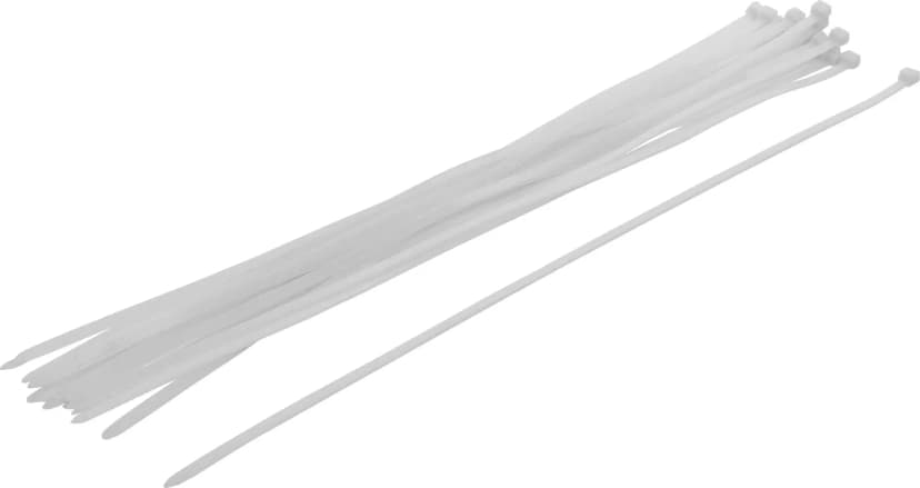 Set kabelskih vezic, bela, 8.0 x 600 mm, 20-delni