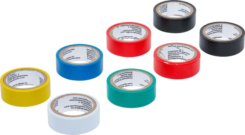 Set barvnih lepilnih trakov, 18 mm x 3 m, 8-delni