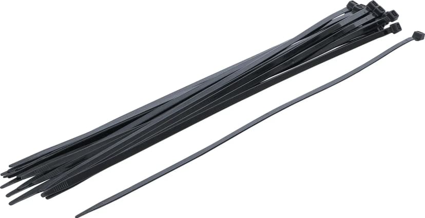 Set kabelskih vezic, črna, 7.6 x 500 mm, 20-delni