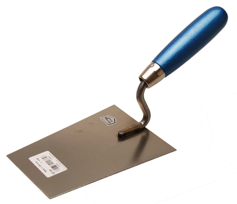 Zidarska žlica, nemški tip, z labodjim vratom, nerjavno, 160 mm