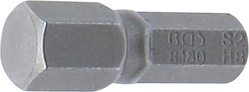 Bit, dolžina 25 mm, pogon 6.3 mm (1/4"), notranji šestrob 8 mm