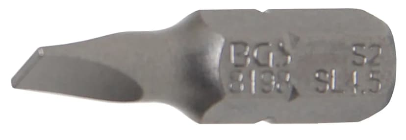 Bit, dolžina 25 mm, pogon 6.3 mm (1/4"), ploski SL 4.5 mm
