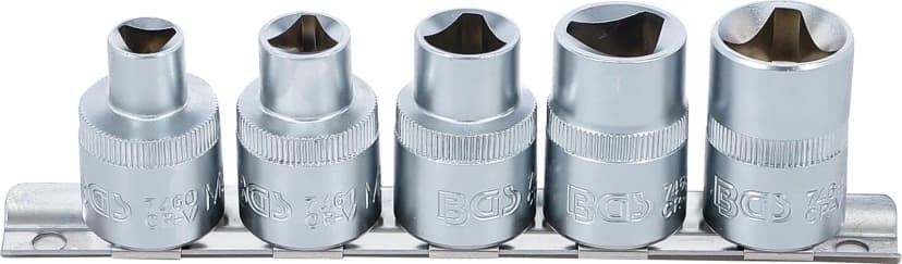 Set nasadnih ključev s 3 točkami, M5 - M12 (8 - 16,5 mm), 5-delni