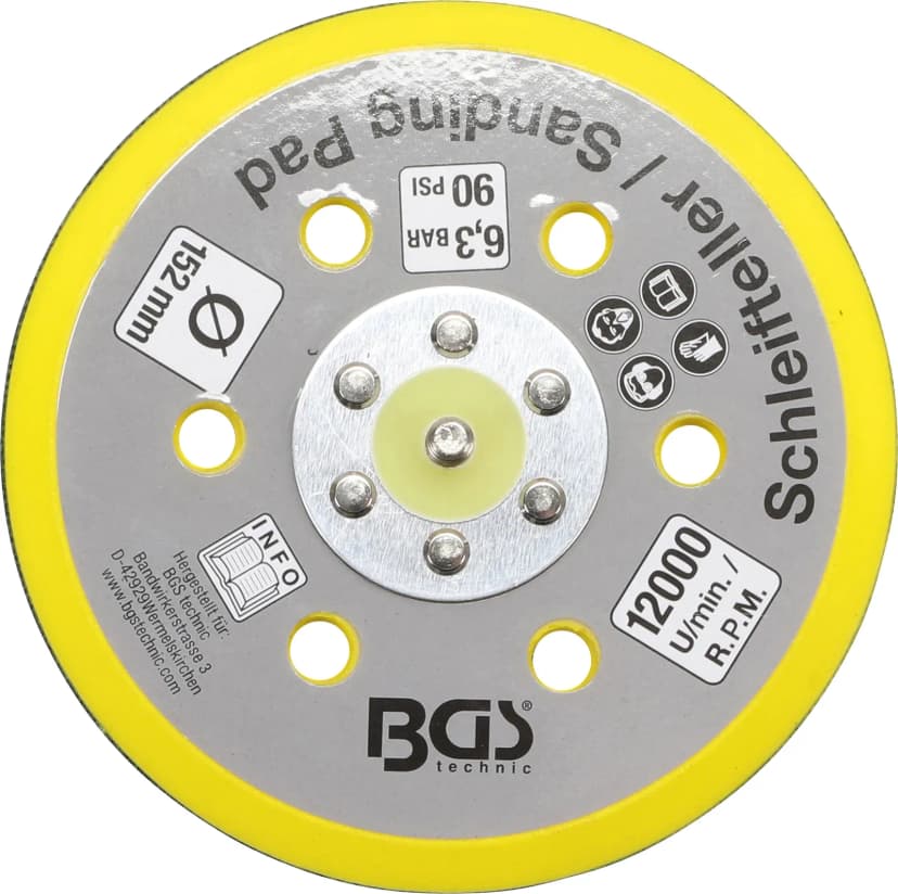Ploščica s ježkom za BGS 3290, 8688, Ø 152 mm
