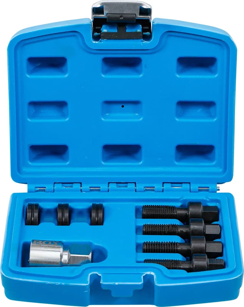 Set za popravilo navojev kolesnih vijakov in kolesnih matic, M12 in M14, 8-delni