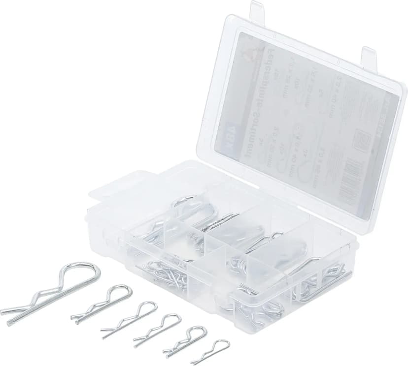 Set vzmetnih zatičev, Ø 1.2 - 3.0 mm, 48-delni