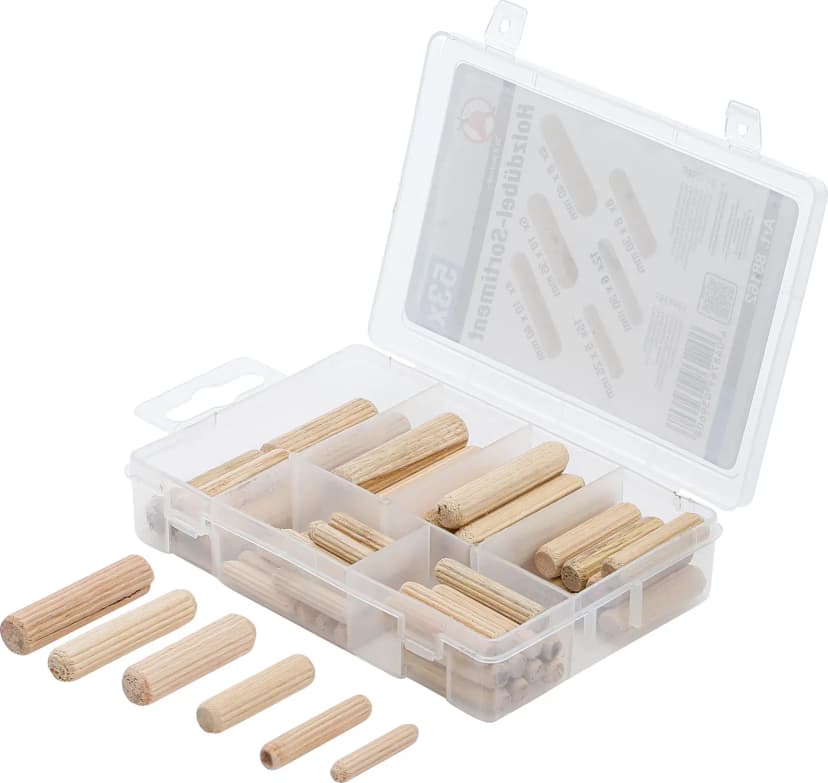 Set lesenih zatičev, Ø 5-10 mm, 53-delni