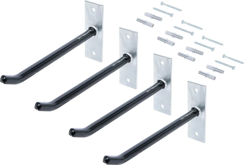 Set stenskih kavljev za platišča, 250 mm, 4-delni