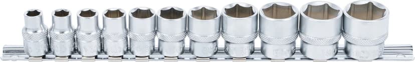 Set nasadnih ključev, šestrobi, pogon 10 mm (3/8"), 5/16" - 7/8", 11-delni