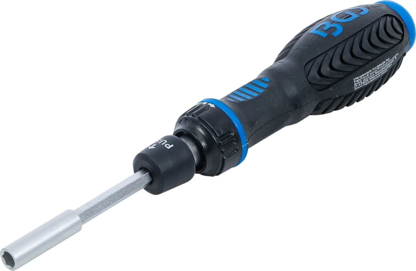 Vrtljivi ročaj z ragljo za bite, preklopni, pogon 6.3 mm (1/4")