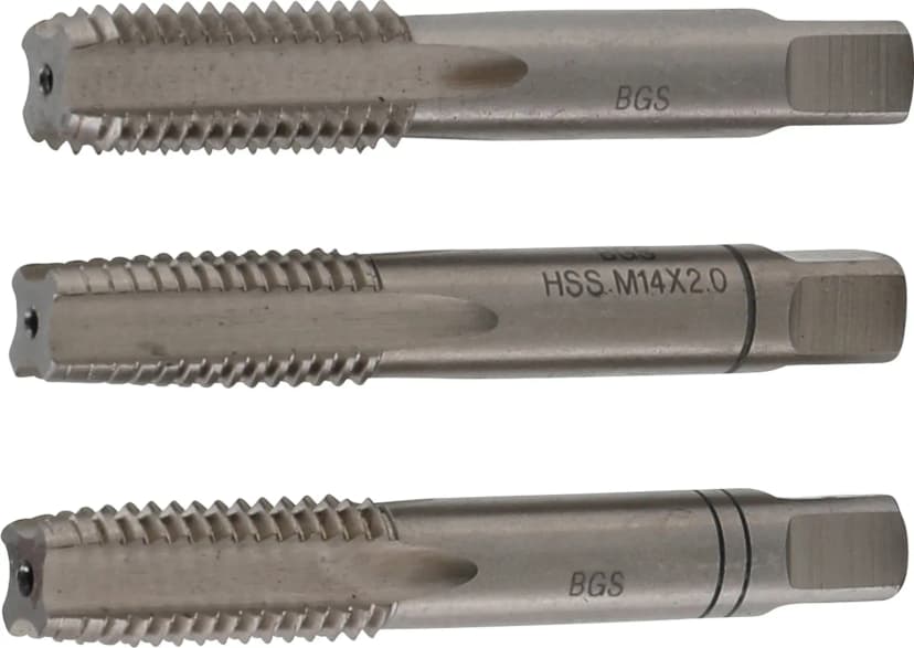 Set ureznikov, prvi, drugi, končni ureznik, HSS-G, M14 x 2.0, 3-delni