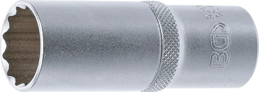 Nasadni ključ, 12-robni, globok, pogon 12.5 mm (1/2"), 21 mm