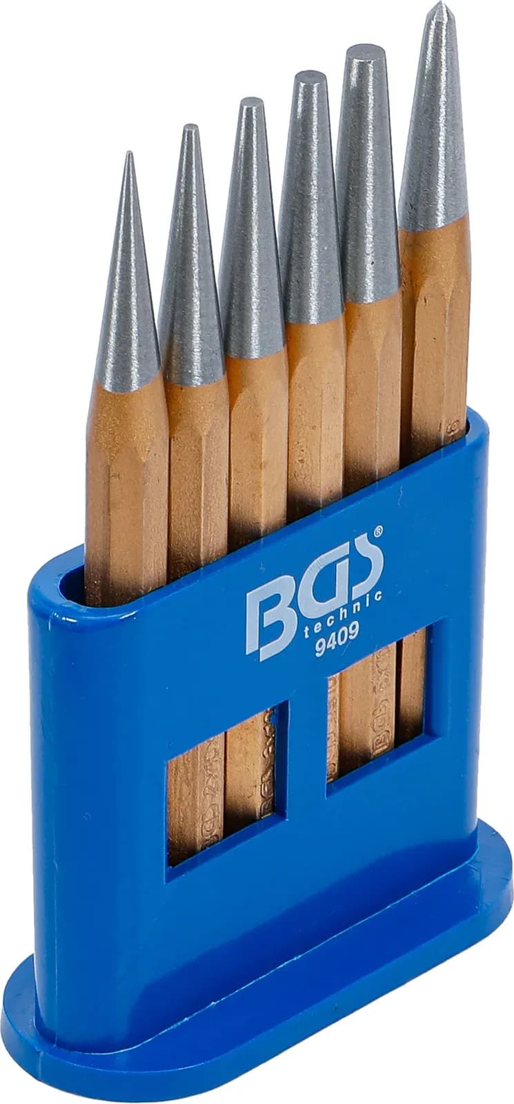 Set izbijačev / točkal, 120 mm, 1 - 5 mm, 6-delni