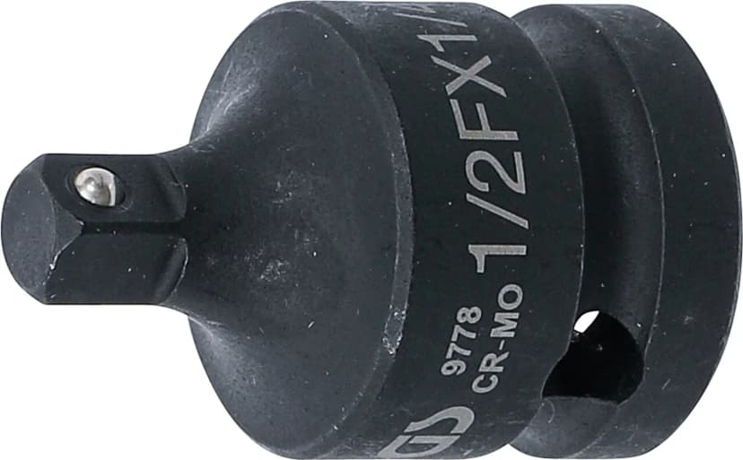 Adapter za udarne nasadne ključe, 12.5 mm (1/2") notranji štirirob - 6.3 mm (1/4") zunanji štirirob