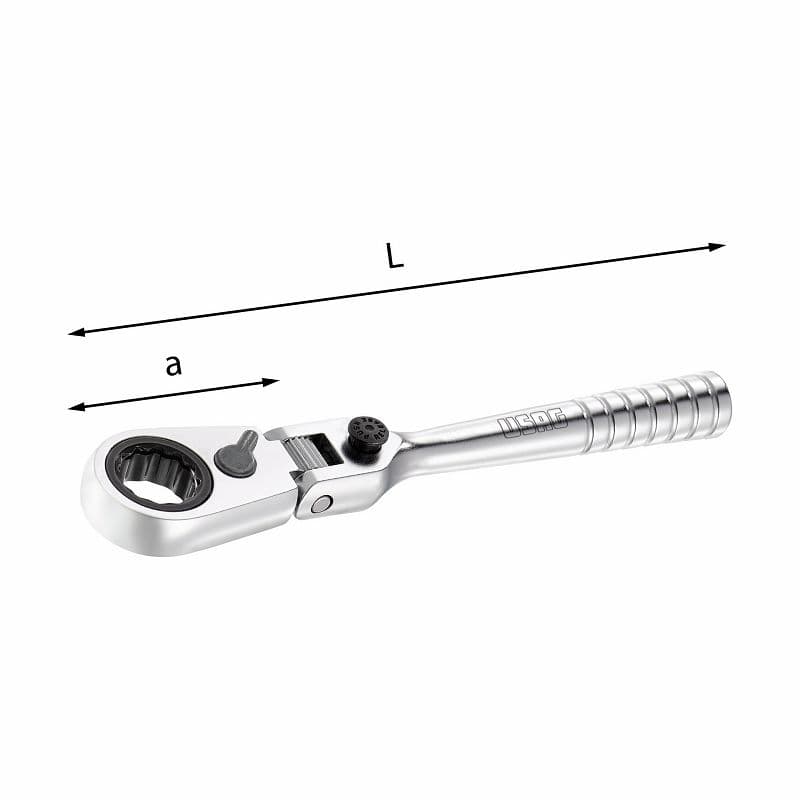 Zgibna nizkoprofilna raglja 1/4" USAG 237 1/4 FK