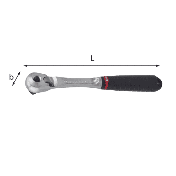 Reverzibilna raglja 1/2" z varovalom